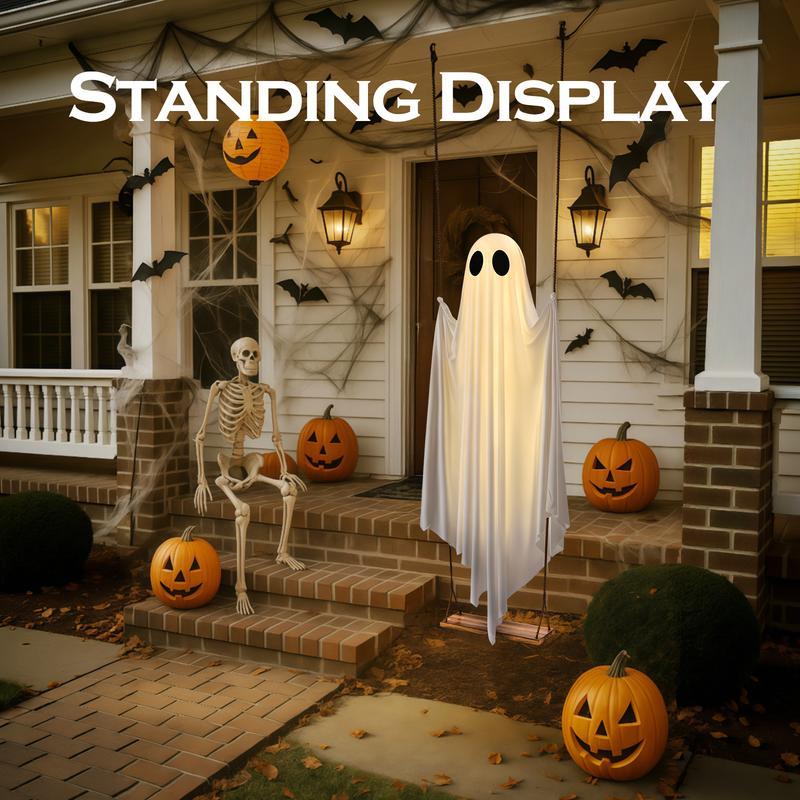 Light-Up Swinging Ghost Halloween Decoration