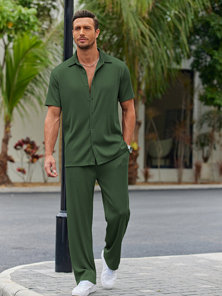 Relaxed Shirt Set Combo
