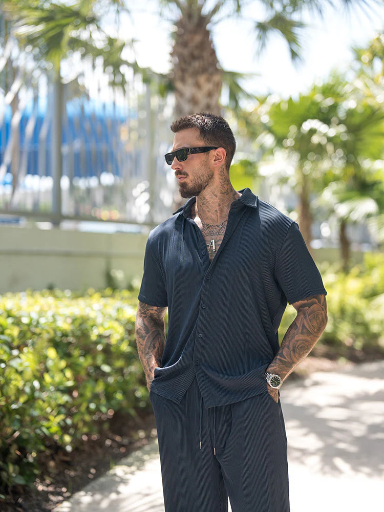 Relaxed Shirt Set Combo