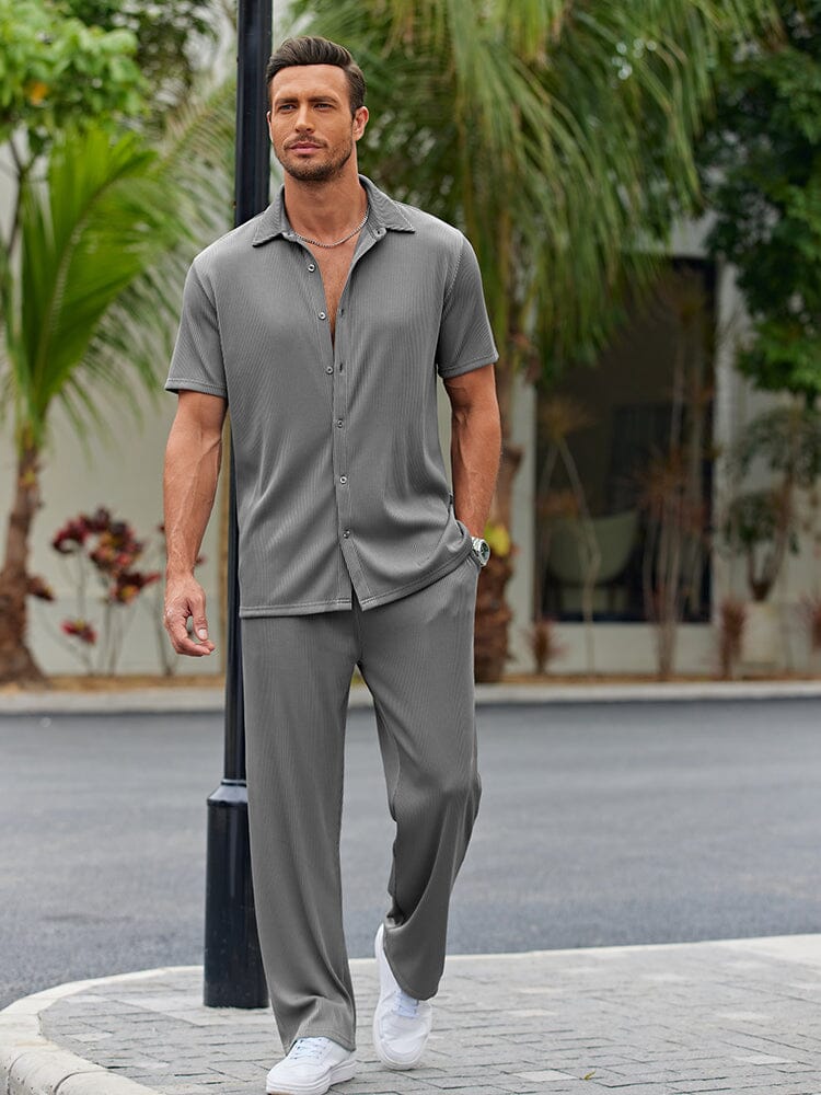 Relaxed Shirt Set Combo